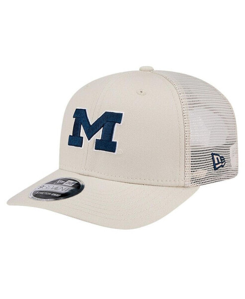 Men's Natural Michigan Wolverines Canvas 9SEVENTY Stretch-Snap Hat