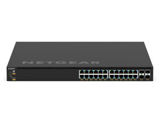 Netgear M4350-24G4XF (GSM4328)-24x1G PoE+ (648W base, up to 720W) and 4xSFP+ Managed Switch - Netgear M4350-24G4XF (GSM4328)-24x1G PoE+ (648W base