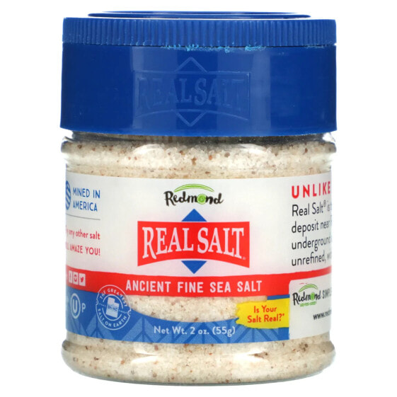 Real Salt, Ancient Fine Sea Salt, 2 oz (55 g)