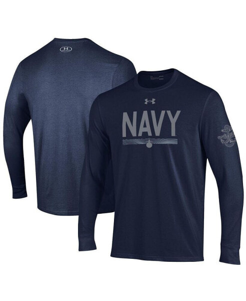 Men's Navy Navy Midshipmen Silent Service Sub Long Sleeve T-shirt