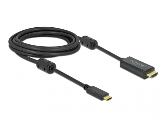 Кабель Delock USB Type-C - HDMI 3 м - Мужской - Мужской - Прямой