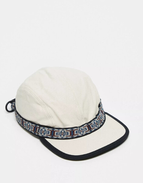 Kavu cotton classic strap bucket hat in beige