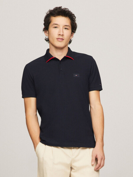 Regular Fit Under Collar Logo Polo