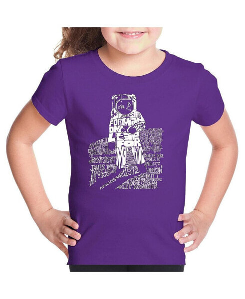 Big Girl's Word Art T-shirt - ASTRONAUT