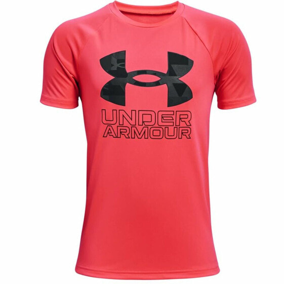 Футболка детская с коротким рукавом Under Armour Tech Hybrid Красная