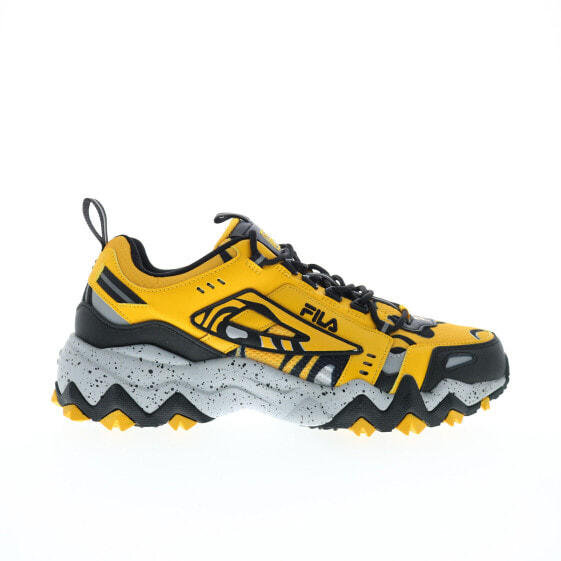 Fila Oakmont Trail 1JM01701-703 Mens Yellow Leather Athletic Hiking Shoes 10