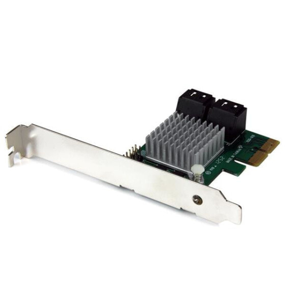4 Port PCI Express 2.0 SATA III 6Gbps RAID Controller Card with HyperDuo SSD Tiering - Serial ATA - Serial ATA III - PCI Express - 0 - 1 - 10 - JBOD - 6 Gbit/s - Marvell - 88SE9230 - 48 bit