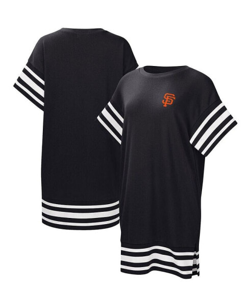 Women's Black San Francisco Giants Cascade T-shirt Dress