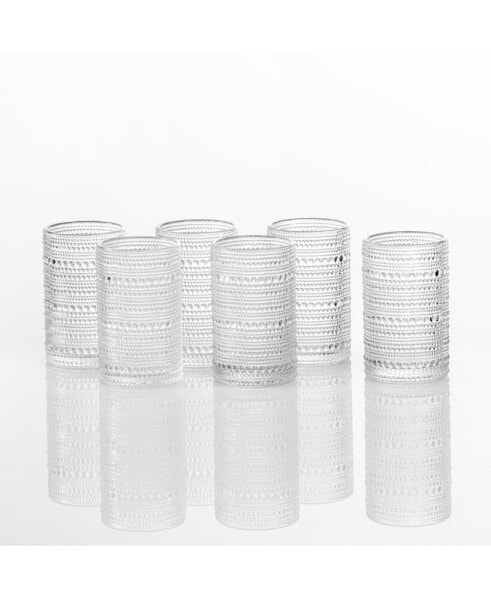 Jupiter Ice Beverage Glasses, Set of 6