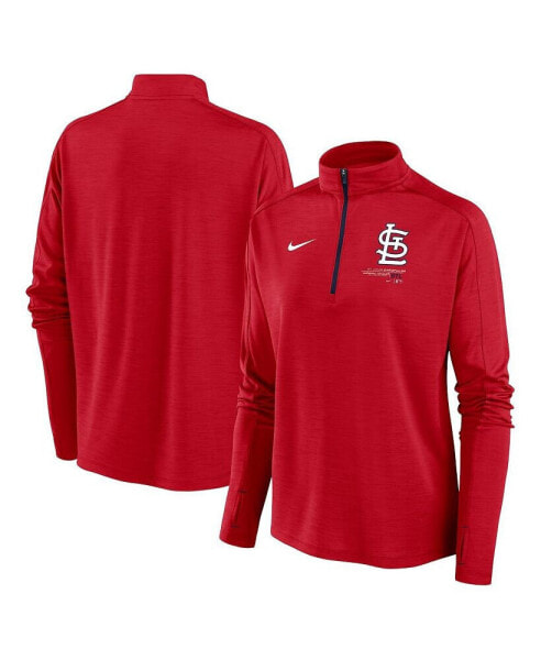 Блузка квартальная Nike женская красная St. Louis Cardinals Pacer