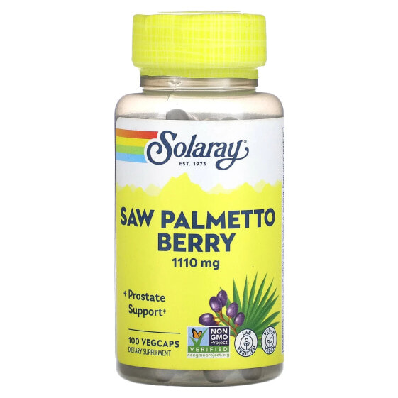 Saw Palmetto Berry, 1,110 mg, 100 VegCaps (555 mg per Capsule)
