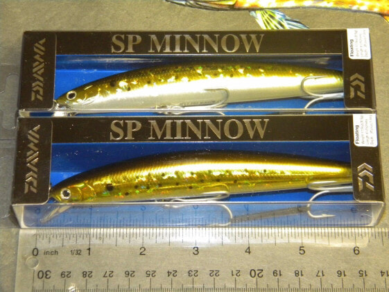 Daiwa Salt Pro SP Minnow Striper FLOATING Lure DSPM15F36 Bunker Black Gold Lot 2