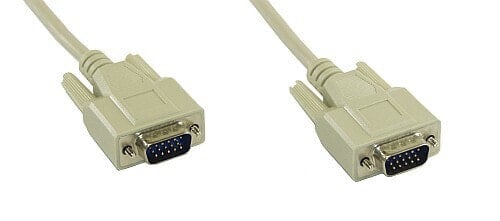 InLine VGA Cable 15 Pin HD male / male beige 2m