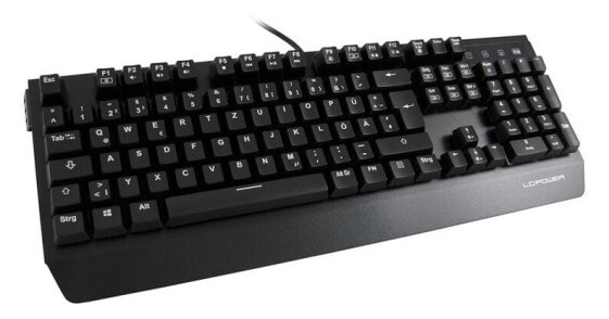 LC-Power LC-KEY-MECH-1 клавиатура USB QWERTZ Немецкий Черный