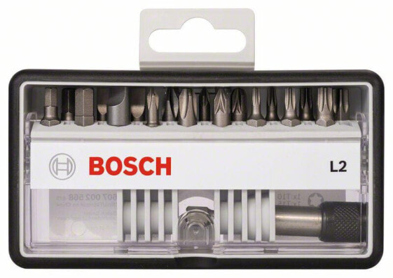 Bosch 18+1tlg. Robust Line Schrauberbit-Set L Extra-Hart 25 mm, 18+1tlg.