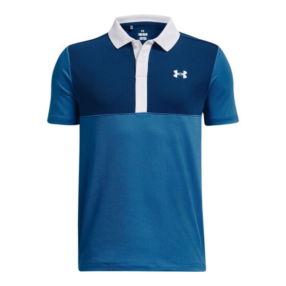 UNDER ARMOUR GOLF Perf Color Block junior short sleeve polo