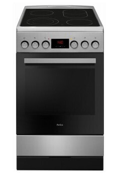 Amica SHC 903 001 E - Freestanding cooker - Black,Stainless steel - Rotary,Sensor - Stainless steel - Front - Electronic