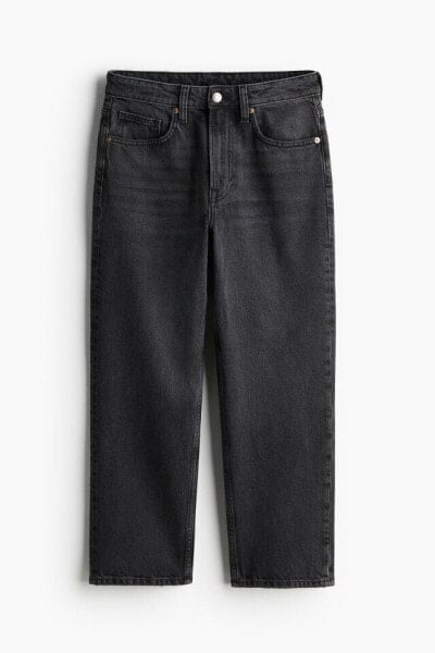 Straight High Cropped Jeans