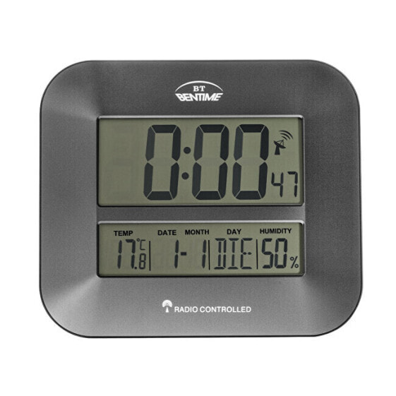 Часы настольные Bentime H17-ET843G с радиоуправлением, термометром и гигрометром