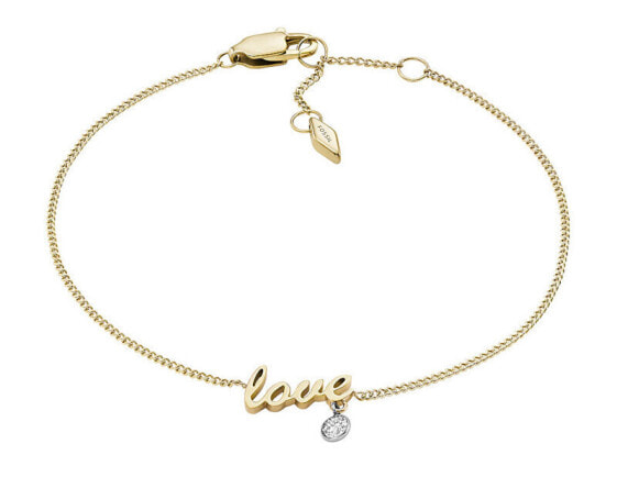 Romantic gold-plated bracelet Love JF04362998