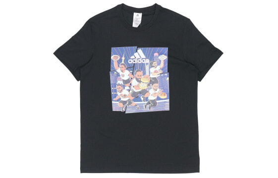 adidas SHANGHAI TEE 篮球运动短袖T恤 男款 黑色 / Футболка Adidas SHANGHAI TEE T GE1058