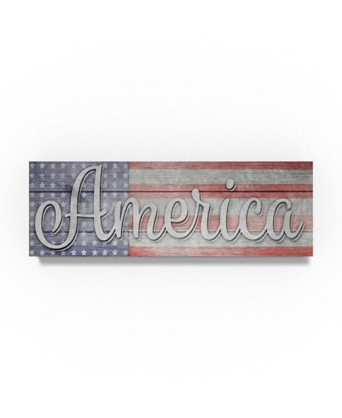 lightbox Journal 'Workshop America' Canvas Art - 19" x 6" x 2"