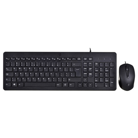 Клавиатура и мышь HP 150 Чёрный QWERTY Qwerty US