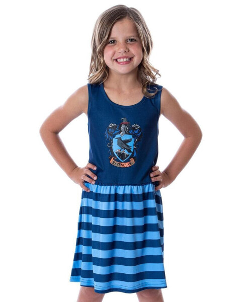 Girls All Houses Crest Logo Tank Stripe Nightgown