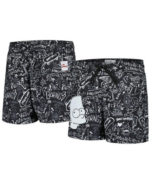 Big Boys and Girls Black The Simpsons Bart Simpson Sketch Shorts