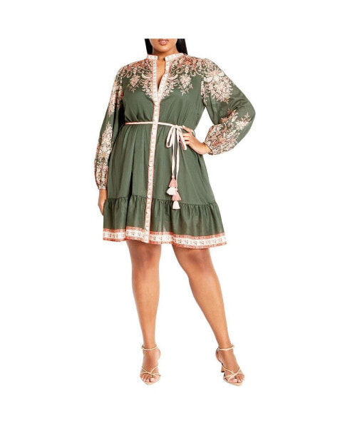 Plus Size Chloe Placement Dress