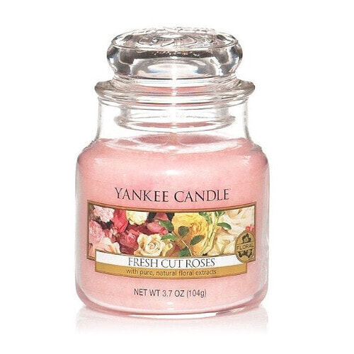 Classic small aromatic candle Fresh Cut Roses 104 g