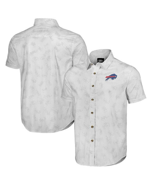 Рубашка мужская Fanatics коллекция NFL x Darius Rucker от White Buffalo Bills выполненная из ткани короткий рукав