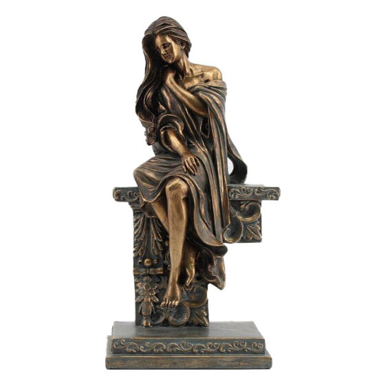 Decorative Figure DKD Home Decor 17 x 11 x 32,50 cm Lady Copper