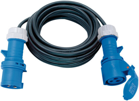 Brennenstuhl 1167650110 - 10 m - 1 AC outlet(s) - Outdoor - IP44 - Neoprene - Black,Blue