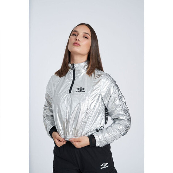 Куртка Umbro Reflective Tech - серебряная/черная