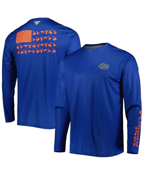 Men's Royal Florida Gators Terminal Shot Omni-Shade Omni-Wick Long Sleeve T-shirt