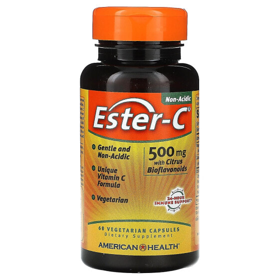 American Health, Ester-C с цитрусовыми биофлавоноидами, 500 мг, 240 вегетарианских капсул