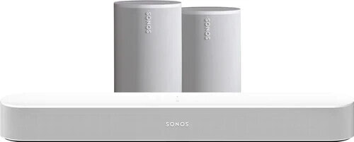 Sonos Beam Gen2 White + 2x Era 100 White