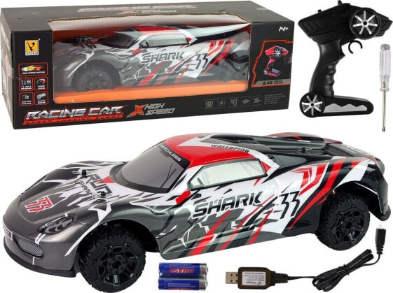 LeanToys Auto Sportowe R/C 1:8 Szary Biały