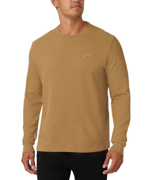 Men's Waffle-Knit Thermal Sleep Shirt