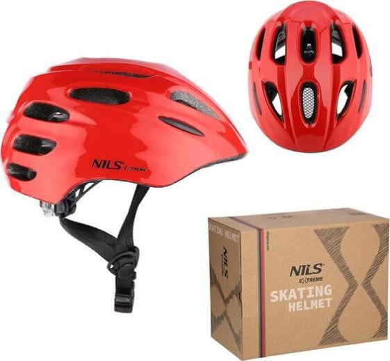 Nils Extreme MTW01 LED KASK CZERWONY ROZM. S (44-50 cm) NILS EXTREME