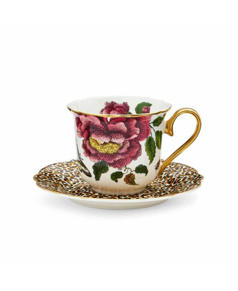 Creatures of Curiosity Leopard Teacup and Saucer