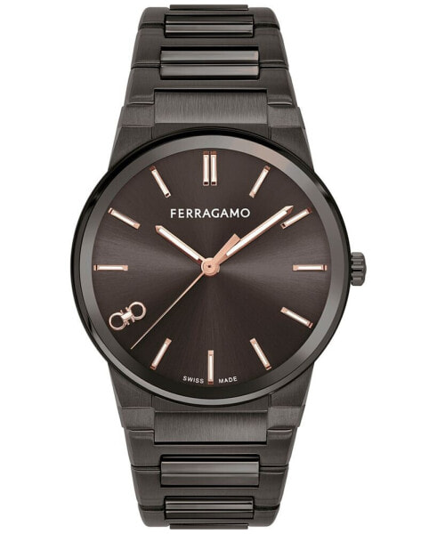 Часы Salvatore Ferragamo Swiss Gunmetal 41mm