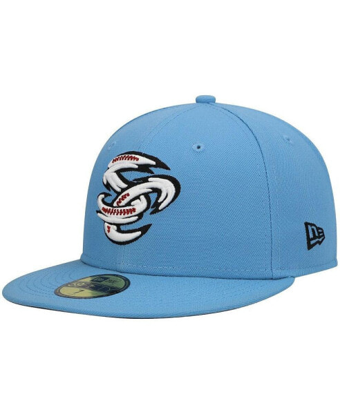 Men's Light Blue Omaha Storm Chasers Authentic Collection Team Alternate 59FIFTY Fitted Hat