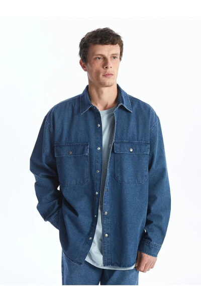 Рубашка LCW Jeans удобная модель с длинным рукавом