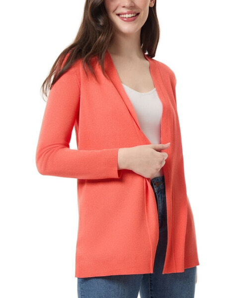 Petite Long Sleeve Open Front Cardigan