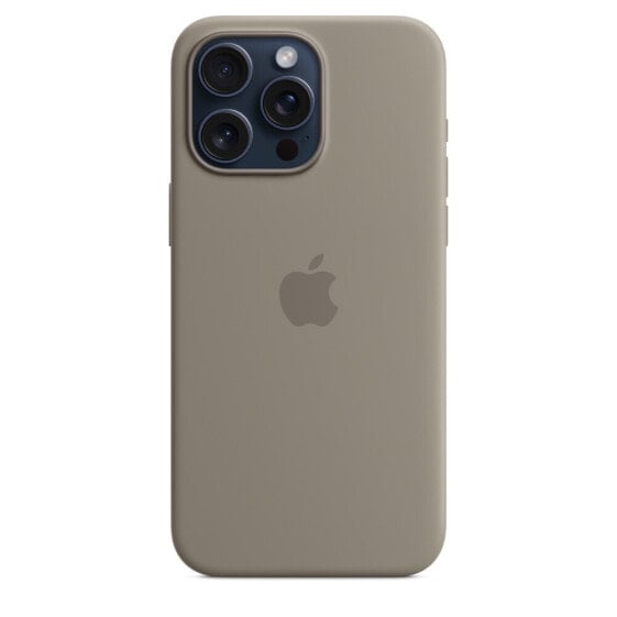 Чехол для iPhone 15 Pro Max Si Apple Case Clay Серый