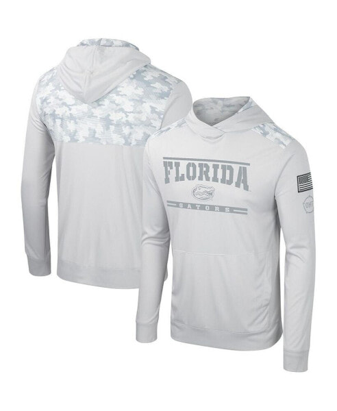 Men's Gray Florida Gators OHT Military-Inspired Appreciation Long Sleeve Hoodie T-shirt