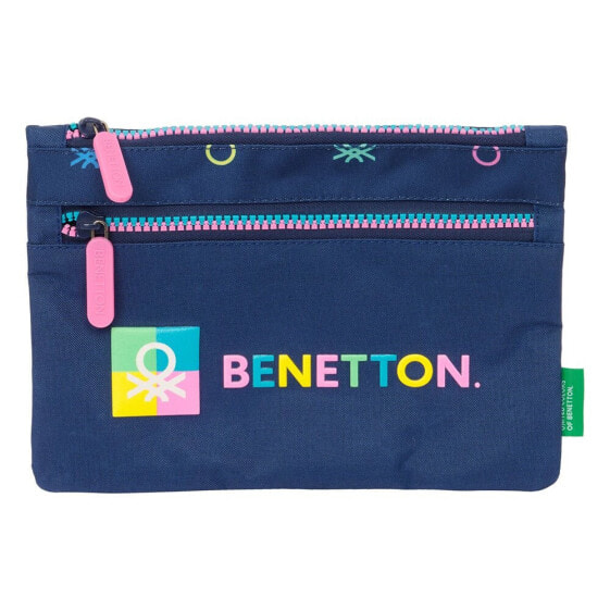 SAFTA Great With 2 Zippers Benetton Pencil Case