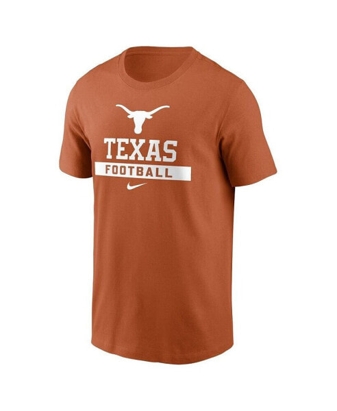 Men's Orange Texas Longhorns Football T-Shirt